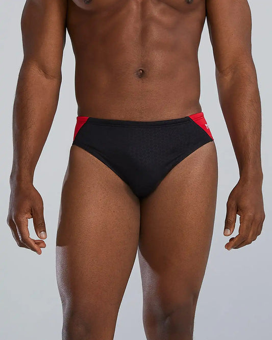 Durafast Elite® Men's Blade Splice Brief Swimsuit - Hexa