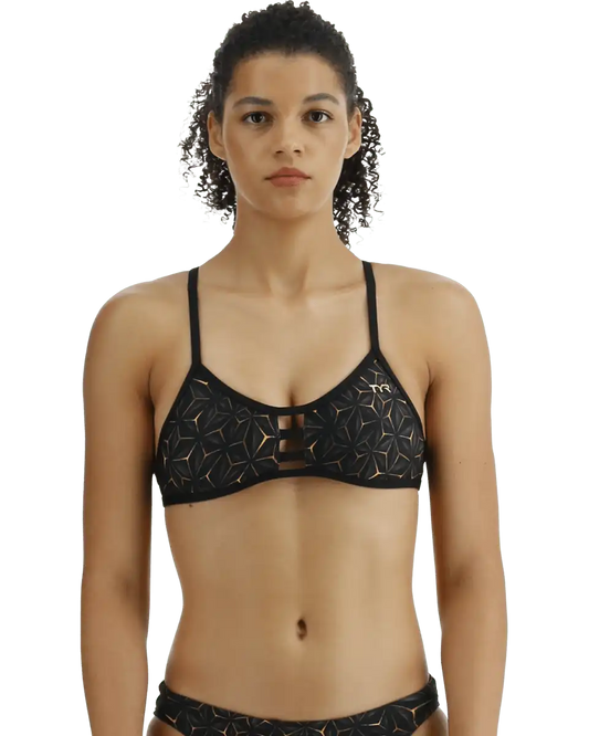 Durafast Elite® Women's PacificTieback Top Swimsuit - Obsidian