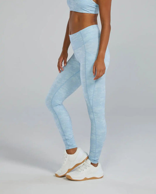 Joule Elite Women's Ribbed High-Rise Leggings with Thigh Pocket 25"