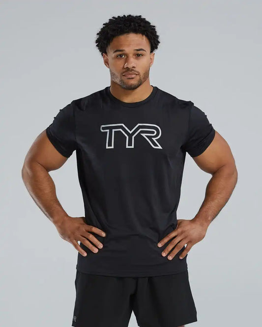 Airtec™ Men's Big Logo Tee - Solid / Black