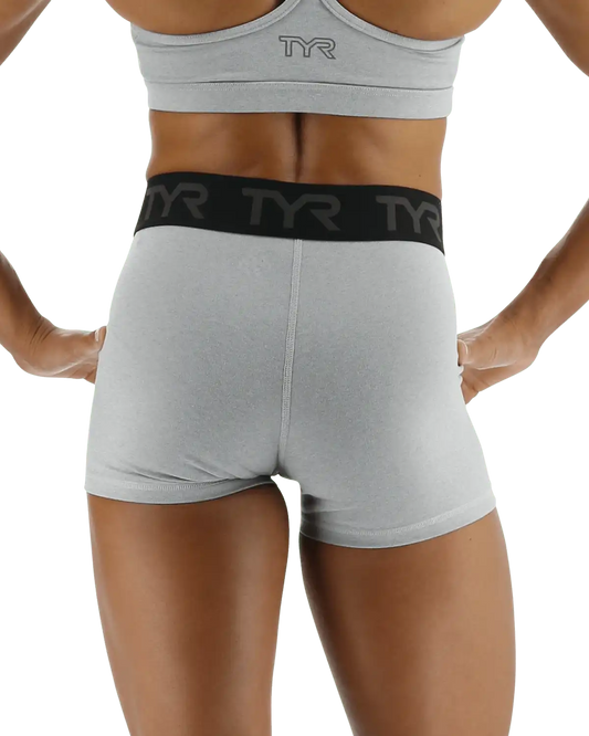 Base Kinetic™ Women's Mid-Rise 2" Logo Shorts - Heather