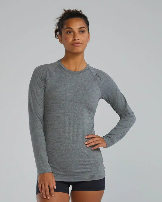 ClimaDry™ Women's Raglan Long Sleeve Tee - Solid / Heather