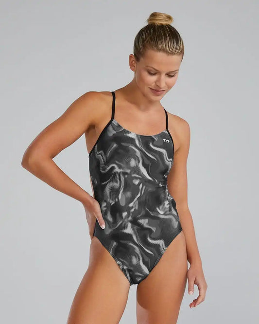 Durafast Elite® Women's Cutoutfit Swimsuit - Waveform