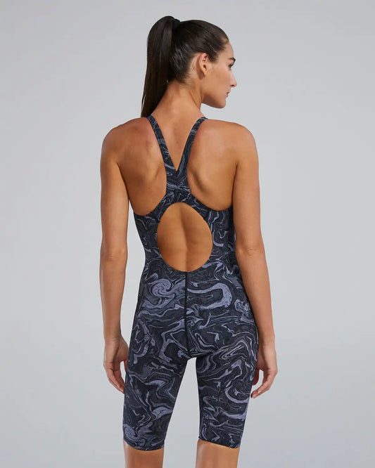 Women's Thresher Open Back Tech Suit - Hyperblitz - Titanium