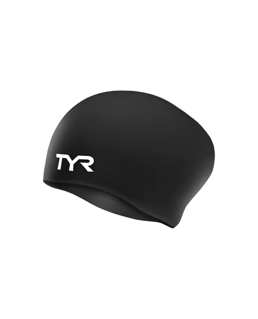 Adult Long Hair Silicone Wrinkle-Free Swim Cap