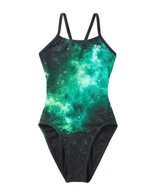 Durafast Elite® Girl's Cutoutfit Swimsuit - Starborne