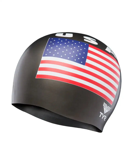 Adult Latex Swim Cap - USA