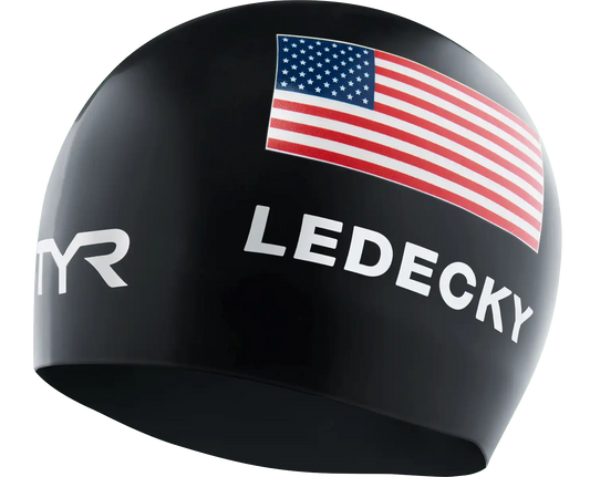 Adult Katie Ledecky Silicone Swim Cap