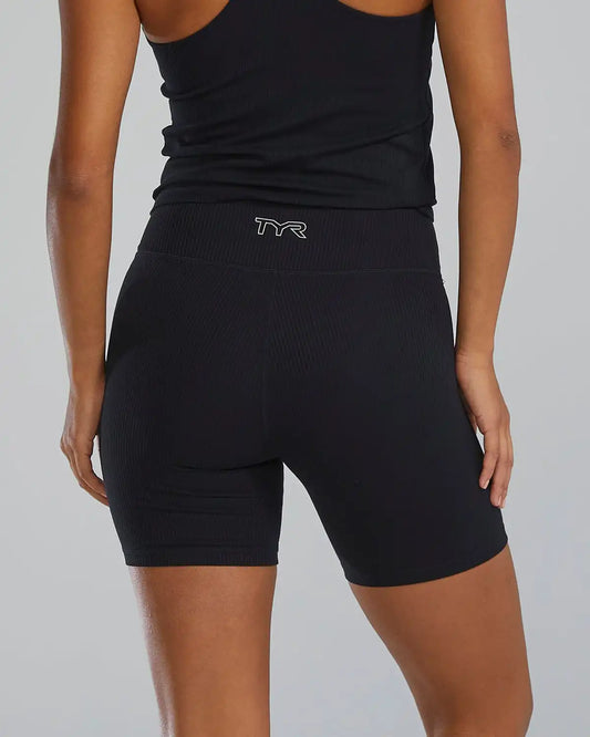 Women's Joule Elite Ribbed High-Rise Short 6"
