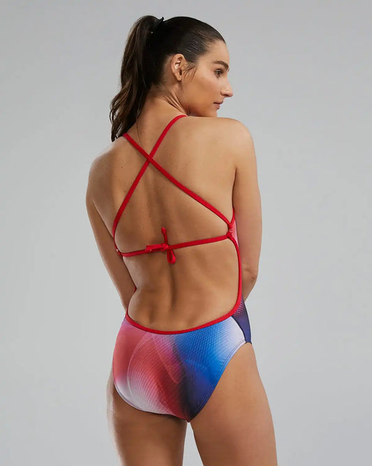 Durafast Elite® Women's CrosscutTieback Swimsuit - Unwaver