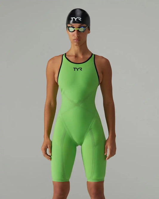 Women's Venzo Open Back Tech Suit - Solid - Non PFAS