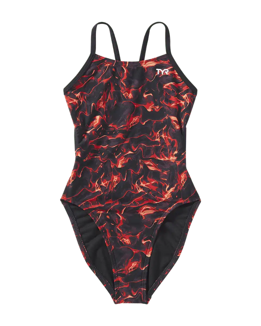 Durafast Elite® Girl's Cutoutfit Swimsuit - Energia