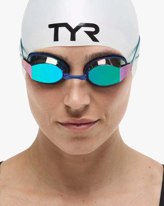 TYR x Katie Ledecky Adult Black Ops Mirrored Racing Goggles
