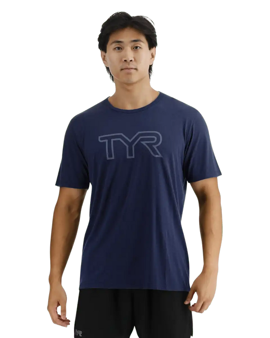 UltraSoft Men's Big Logo Tri-Blend Tech Tee