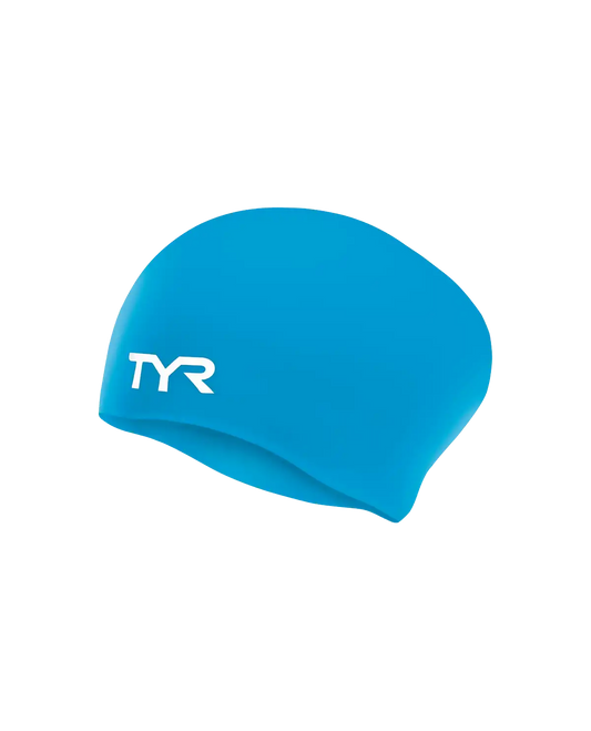 Adult Long Hair Silicone Wrinkle-Free Swim Cap