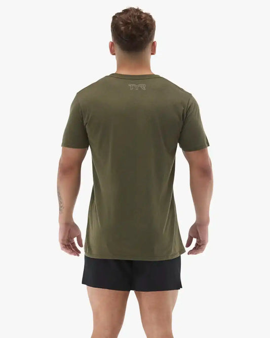 Unisex Ultrasoft Lightweight Tri Blend Tech Tee - Big Logo