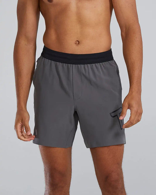 Hydrosphere™ Men's Unlined 7" Unbroken Big Logo Shorts - Solid