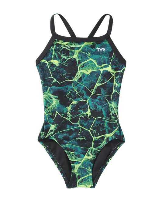 Durafast Elite® Girl's Diamondfit Swimsuit - Synapse
