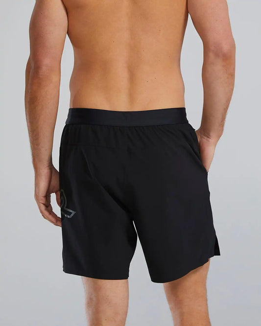 Hydrosphere™ Men's Lined 7" Unbroken Big Logo Shorts - Solid