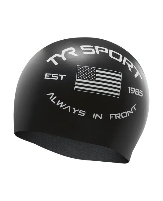 Adult Silicone Swim Cap - "Always in Front"